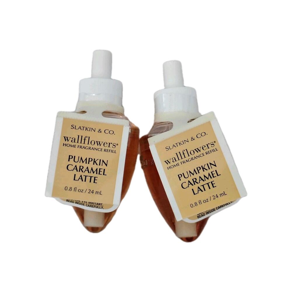 Bath & Body Works Pumpkin Caramel Latte Wallflowers 2 Pack Fragrance Bulb Refill